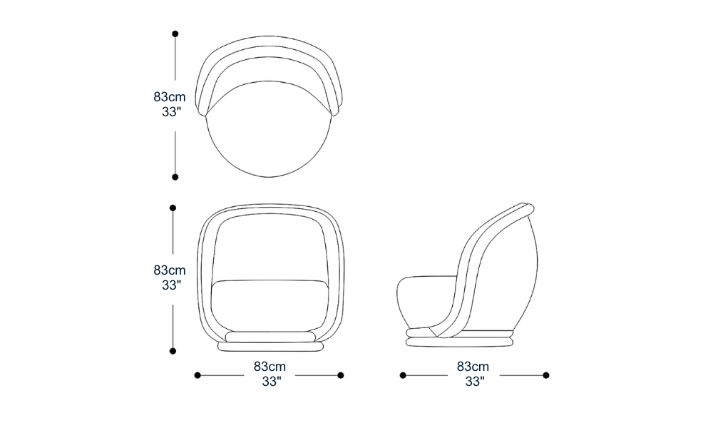 Image of the main dimensions of the product